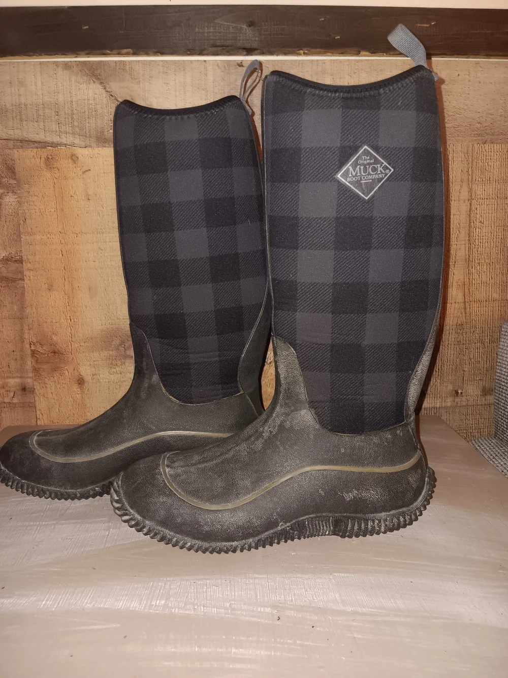 The Original Muck Boot Company Women’s Black Plaid Boot